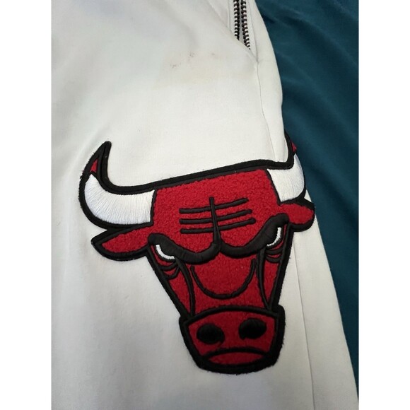 Pro Standard NBA Chicago Bulls Logo Jogger Pants Men’s Size L | White/Red - Picture 7 of 7
